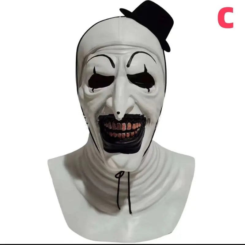 1Pc Clown Halloween Mask, Cool Blood Nose Stud Hat Clown Mask, Scary Revenant Clown Headgear, Perfect for Horror Costume Parties, Party Props, Party Photo Prop, Party Face Masks, Mask Cosplay