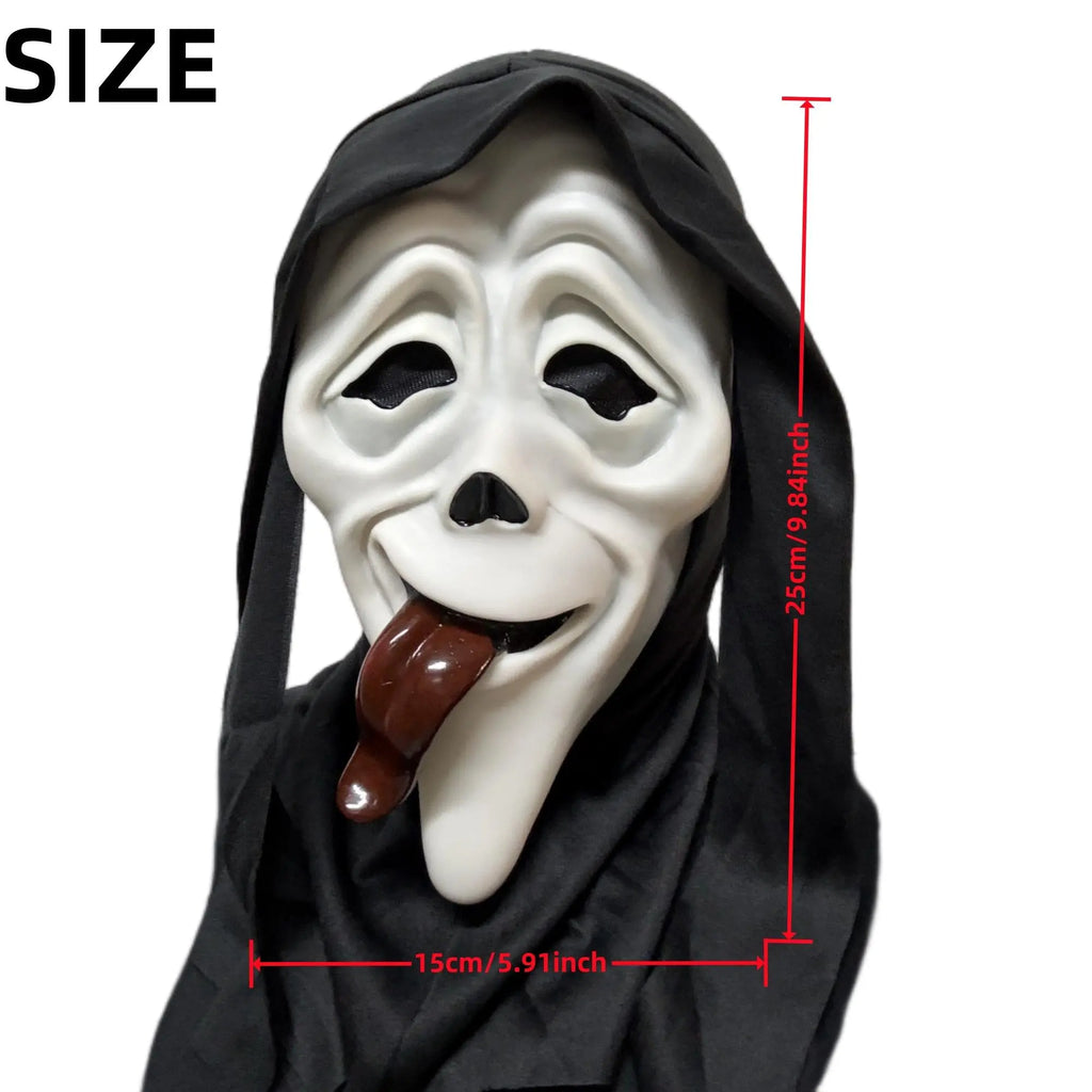 Ghost Mask, Scary Movie Character Headgear, Party Props, Halloween Pranks Accessory, Roleplay Decor, Party Event Props, Mask Design, Party Face Masks, Theme Party Supplies